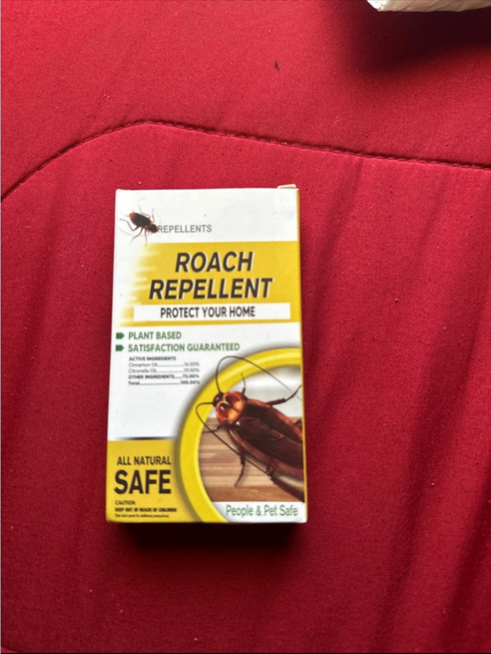 Roach Repellent - Yellow - Plant-Based Protection 10 boxes x$9